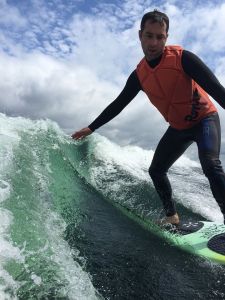 Gastroenterologist by day, professional wake surfer by night